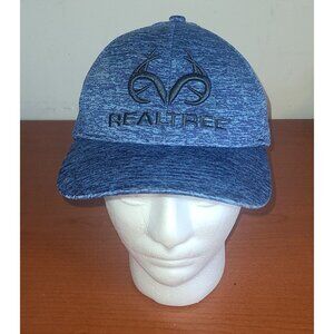 Realtree Baseball Hat Blue Q3 Moisture Management Trucker Cap Adjustable